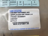 Original New Ford Everest Left Rear Door Rear Blackout Foil