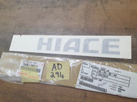 Original New Toyota Quantum Tailgate 'HIACE' Sticker