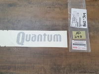 Original New Toyota Quantum Tailgate 'Quantum' Sticker