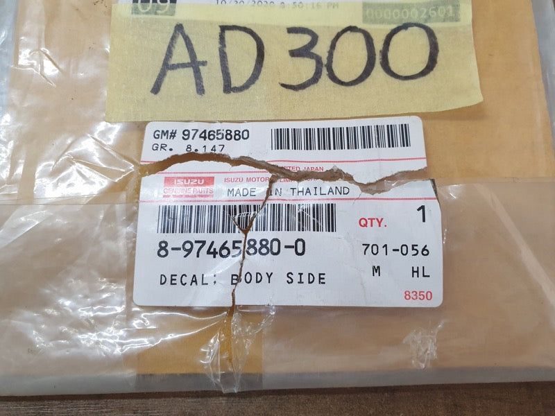 Original New Isuzu D-Max Left Body '4x4' Sticker