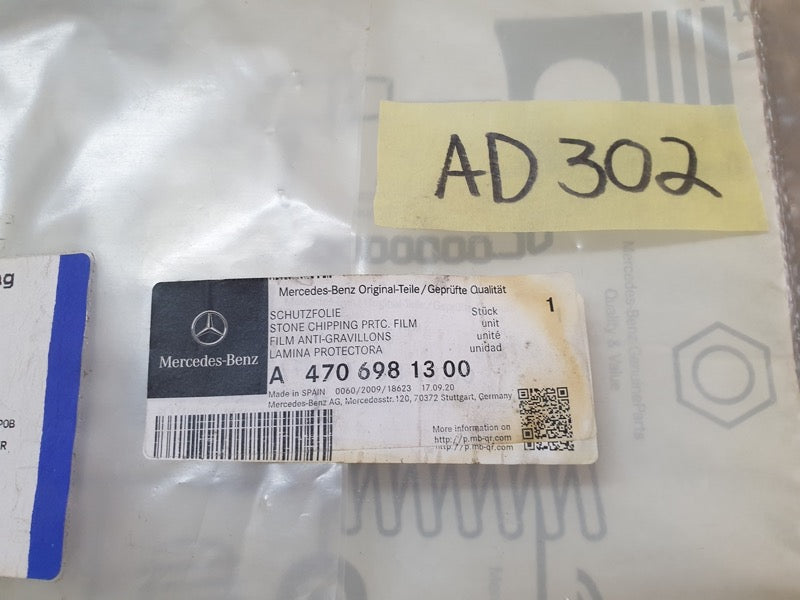 Original New Mercedes-Benz X-Class W470 Right Load Body Anti-Chipping Stone Decal Protective Foil