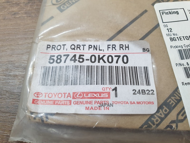 Original New Toyota Hilux Right Rear Load Body Anti-Chipping Stone Decal Protective Foil