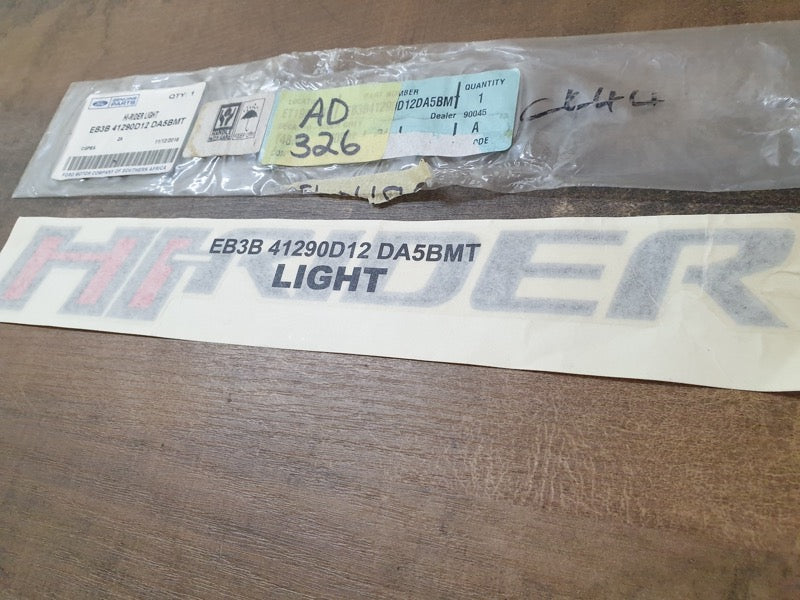 Original New Ford Ranger 'HI-RIDER' Sticker