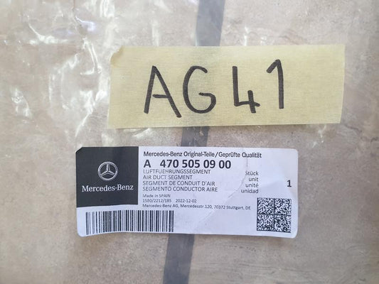 Original New Mercedes-Benz X-Class W470 Intercooler Air Duct Channel