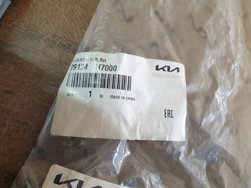 Original New Kia Pegas Right Radiator Air Deflector