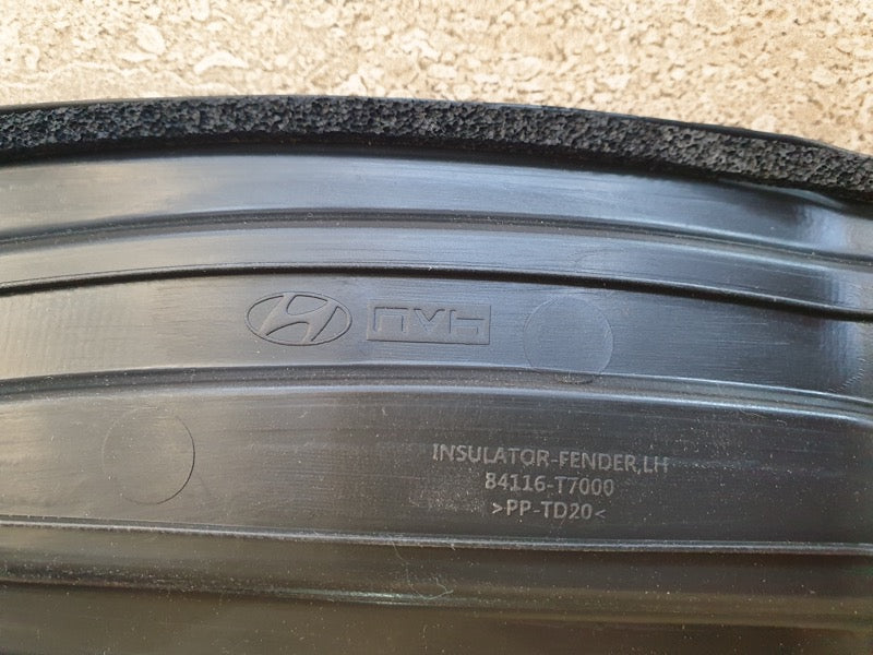 Original New Hyundai i20 Motion 2026 Left Front Fender Liner Insulator