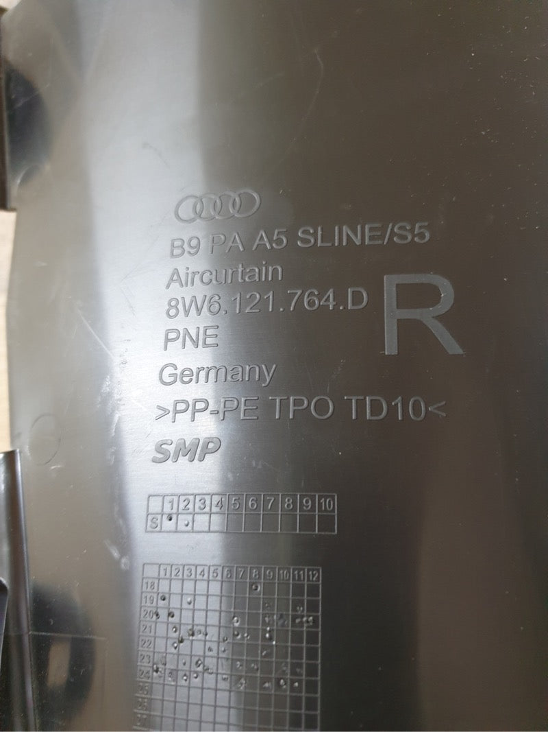 Original New Audi A5 Right Front Bumper Air Guide