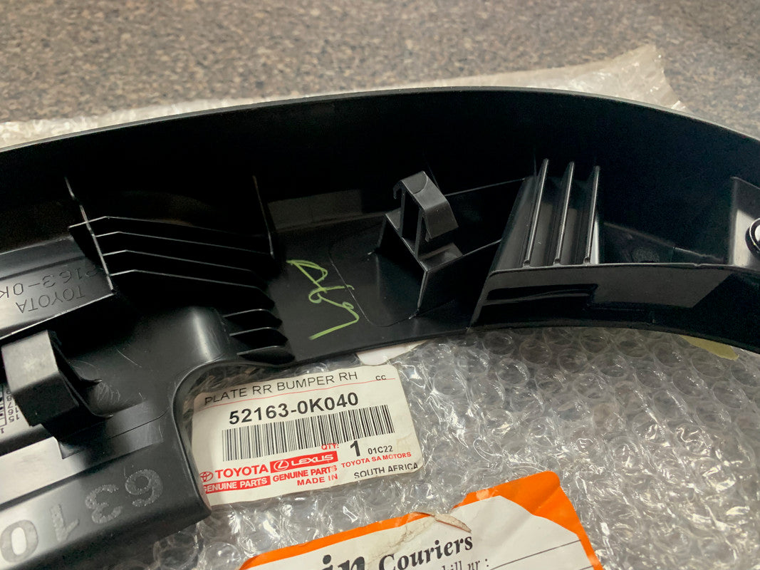 Toyota Hilux 2019 Right Rear Bumper Corner Cover Plate