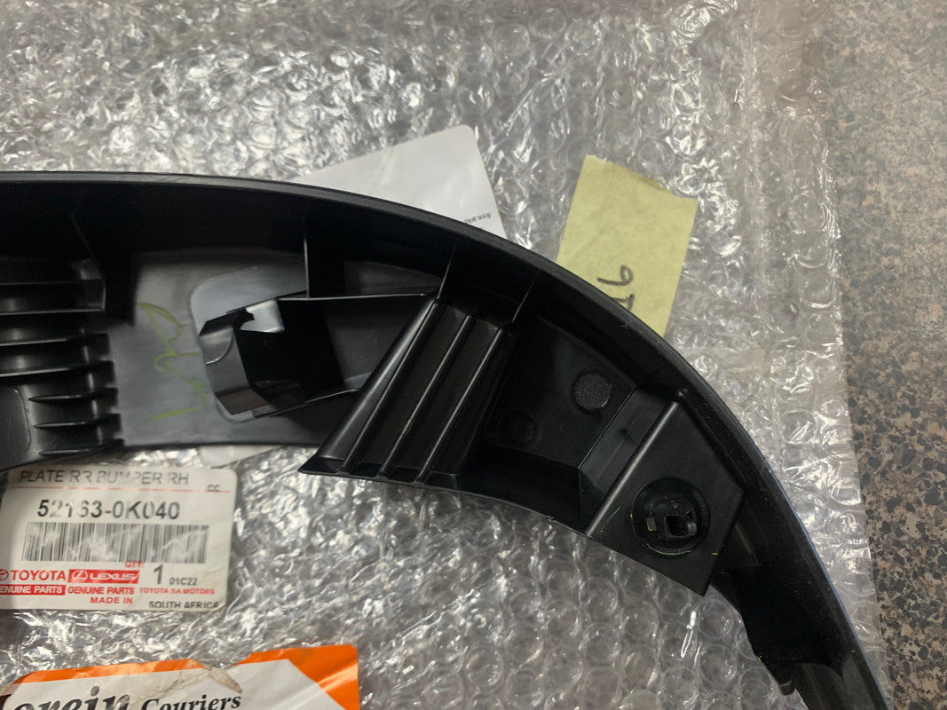 Toyota Hilux 2019 Right Rear Bumper Corner Cover Plate
