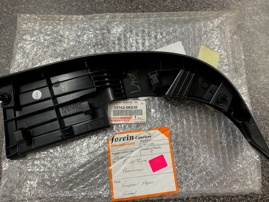 Toyota Hilux 2019 Right Rear Bumper Corner Cover Plate