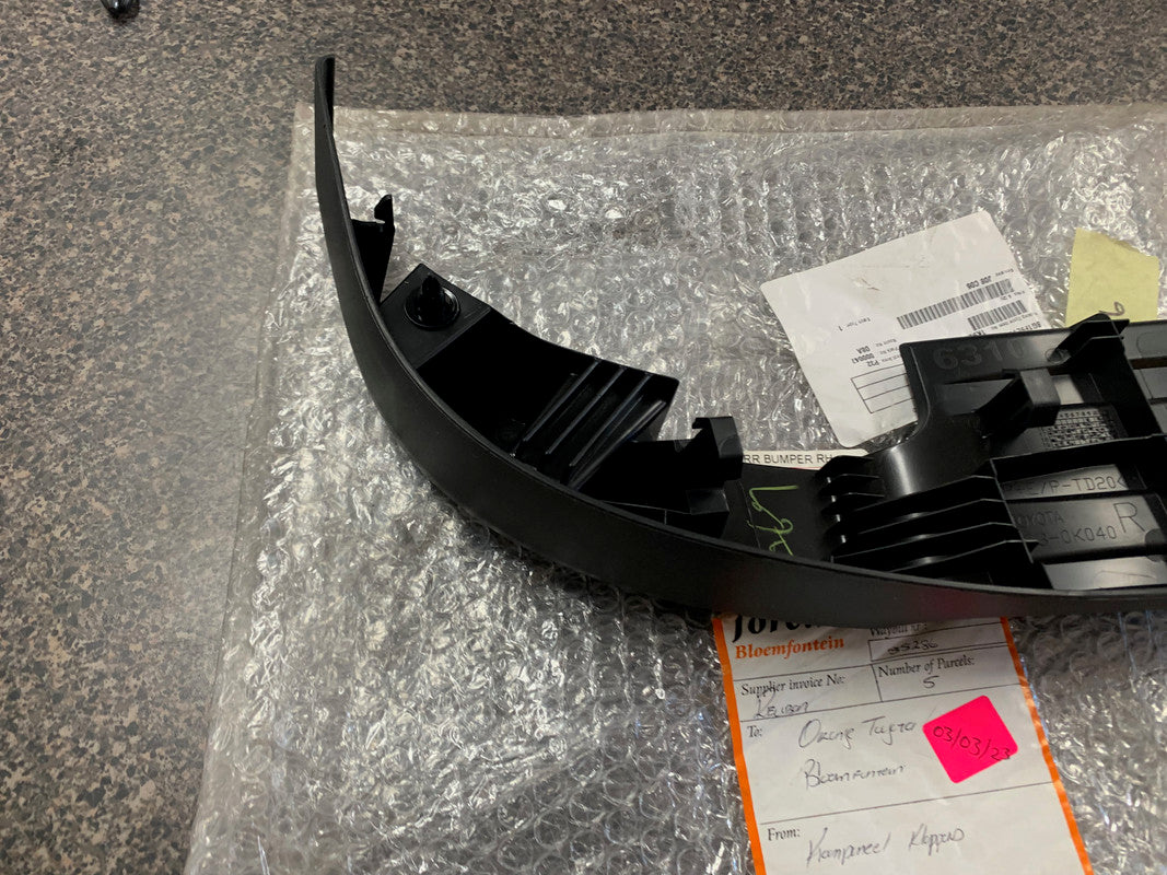 Toyota Hilux 2019 Right Rear Bumper Corner Cover Plate