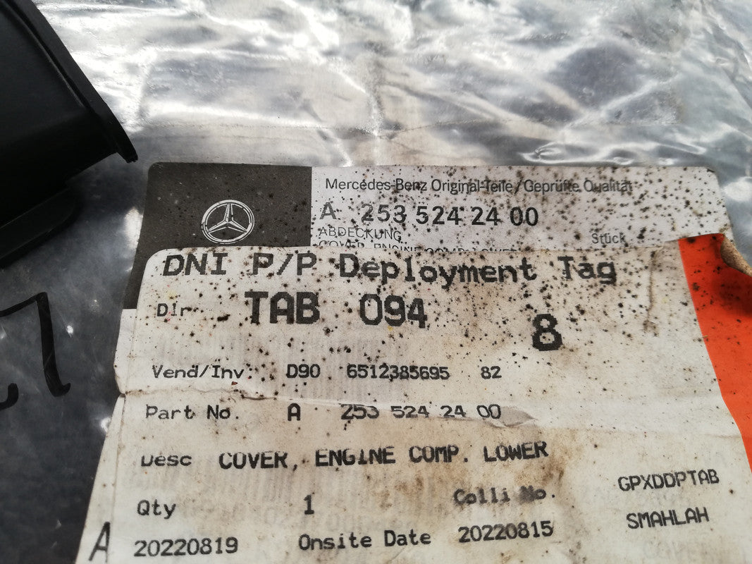 Original New Mercedes-Benz GLC 2019 Lower Engine Compartment Cover
