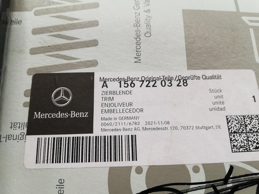 Original New Mercedes-Benz GLA W156, SUV Left Front Door Blackout Moulding