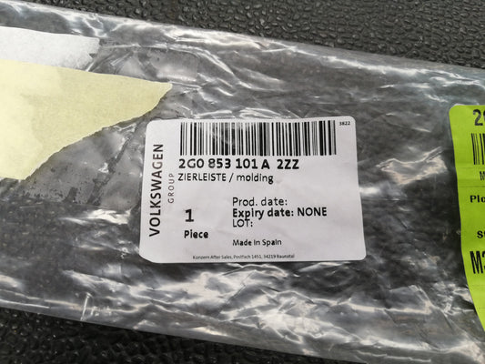 Volkswagen Polo 2020 Left Front Bumper Chrome Trim