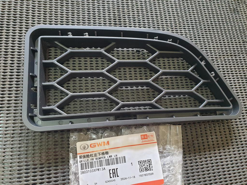 GWM P-Series Left Front Bumper Lower Grille