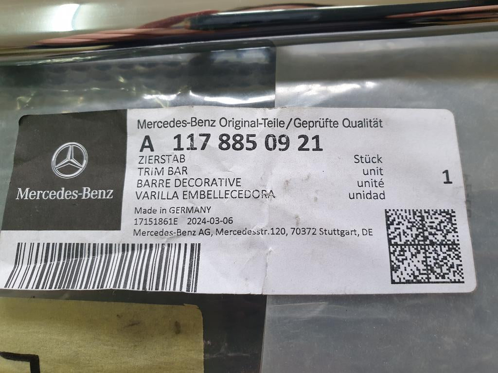 Mercedes-Benz CLA W117 Left Front Radiator Grille Chrome Trim Moulding