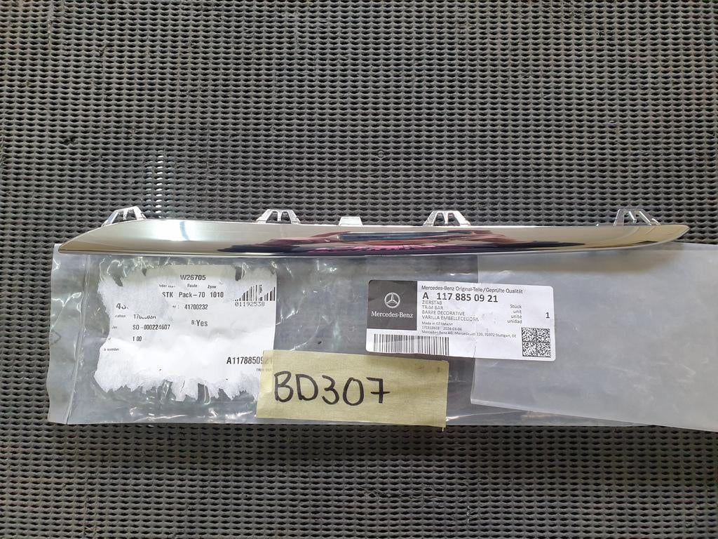 Mercedes-Benz CLA W117 Left Front Radiator Grille Chrome Trim Moulding