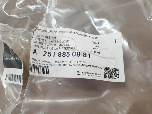 Original New Mercedes-Benz R-Class W251 Front License Plate Base
