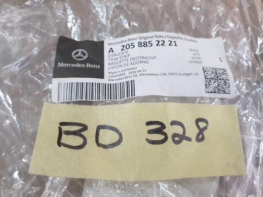 Original New Mercedes-Benz C-Class W205, C180-C250 / C200 Left Rear Chrome Exhaust Trim