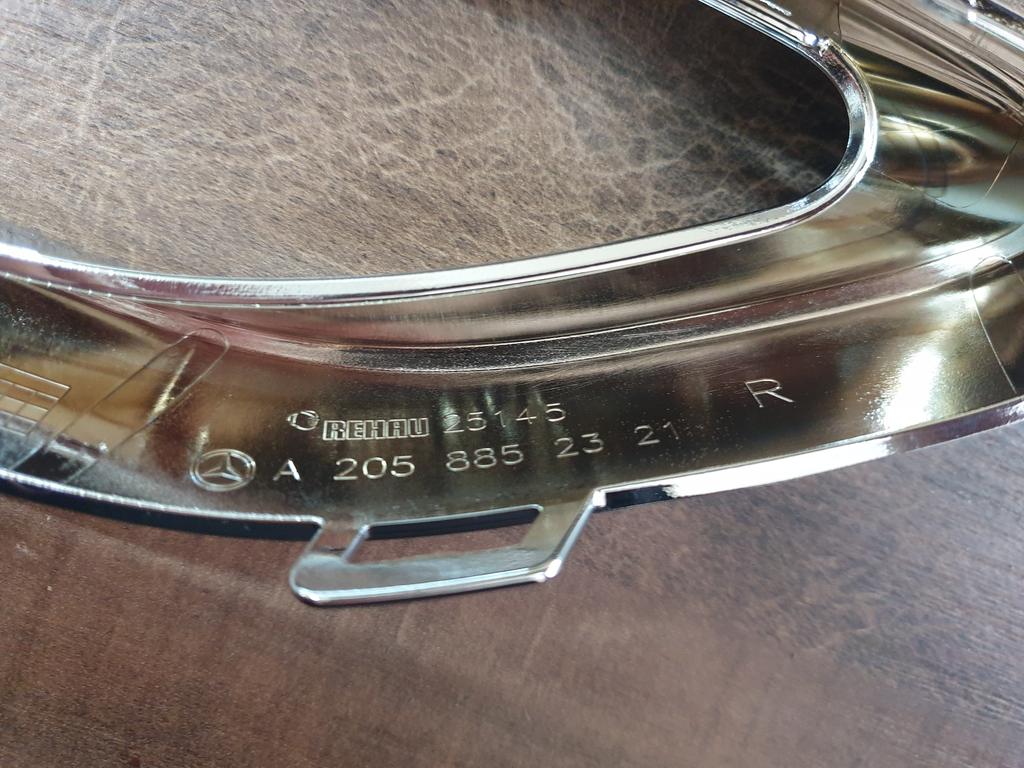 Original New Mercedes-Benz C-Class W205, C180-C250 / C200 Right Rear Chrome Exhaust Trim