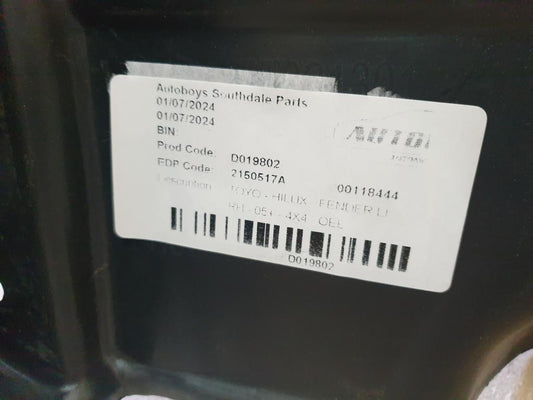 Toyota Aftermarket Hilux Right Front Fender Liner