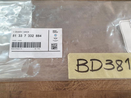 Original New BMW 3 Series Right Rear Door Front Seal