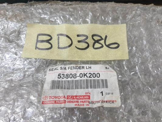 Original New Toyota Fortuner Left Front Fender Inner Upper Cover