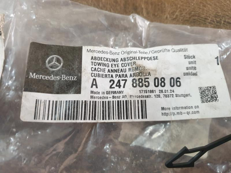 Original New Mercedes-Benz GLA H247 Rear Bumper Towing Eye Cover