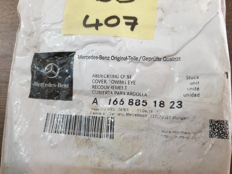 Original New Mercedes-Benz GLE W166 Front Bumper Chrome Towing Eye Cover