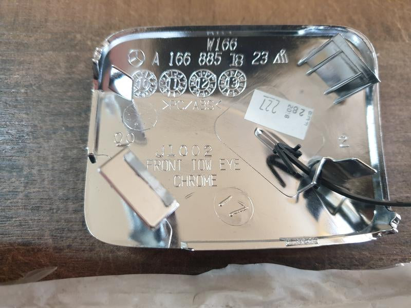 Original New Mercedes-Benz GLE W166 Front Bumper Chrome Towing Eye Cover