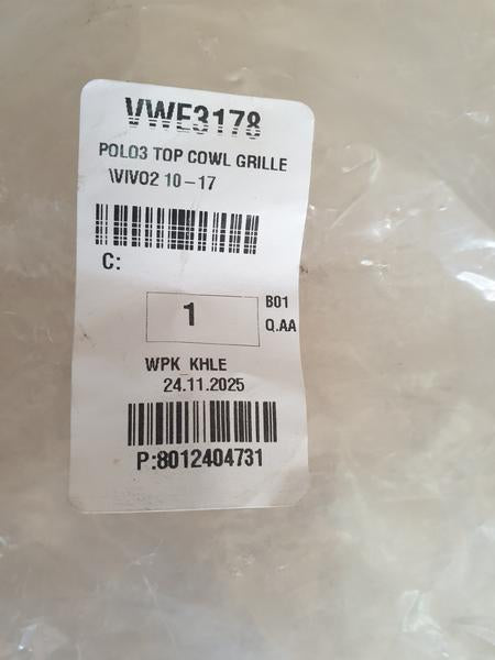 Volkswagen Aftermarket Polo Windshield Wiper Cowl Panel