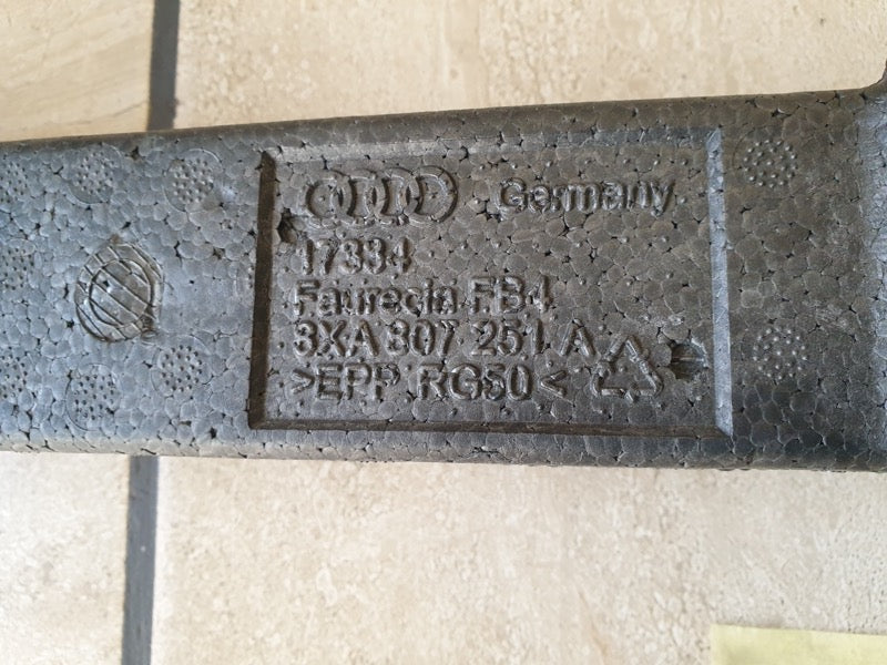 Original New Audi A1 Front Bumper Foam Impact Absorber
