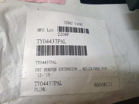 Toyota Aftermarket Hilux D4D Left Front Bumper Arch Moulding Extension