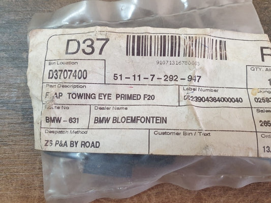 Original New BMW 1 Series F20 F21 F22 Front Bumper Towing Eye Cover