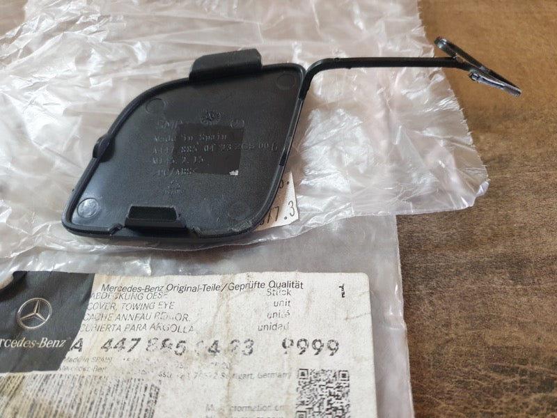 Original New Mercedes-Benz V-Class W447 2022 Front Bumper Towing Eye Cover
