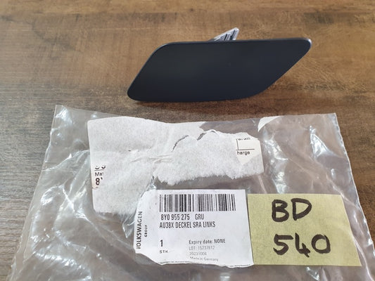 Original New Audi A3 TFSI 2023 Left Front Bumper Washer Jet Dummy Cover