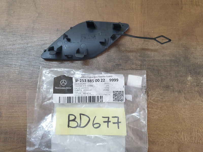 Original New Mercedes-Benz GLC W253 Front Bumper Towing Eye Cover