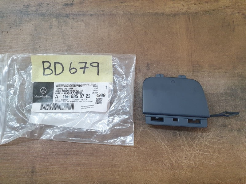 Original New Mercedes-Benz GLA X156 Front Bumper Towing Eye Cover