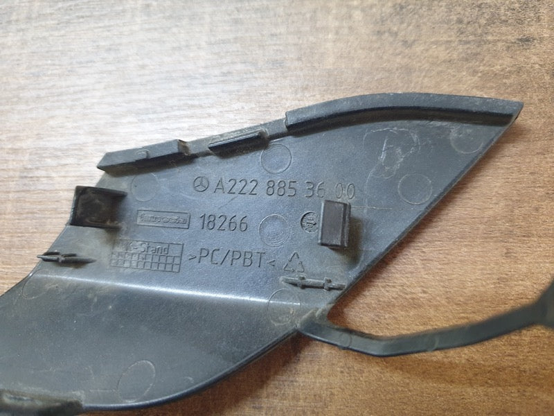 Original Used Mercedes-Benz S-Class W222 Front Bumper Towing Eye Cover