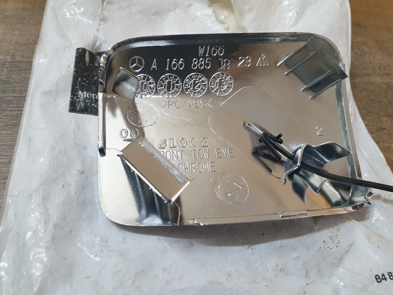 Original New Mercedes-Benz ML W166 X166 Front Bumper Towing Eye Cover