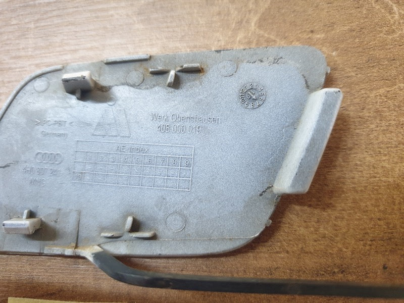 Original Used Audi A8 S8 D4 Front Bumper Towing Eye Cover
