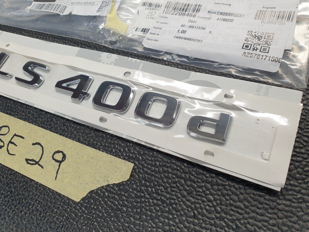 Mercedes-Benz CLS "CLS 400d" Badge