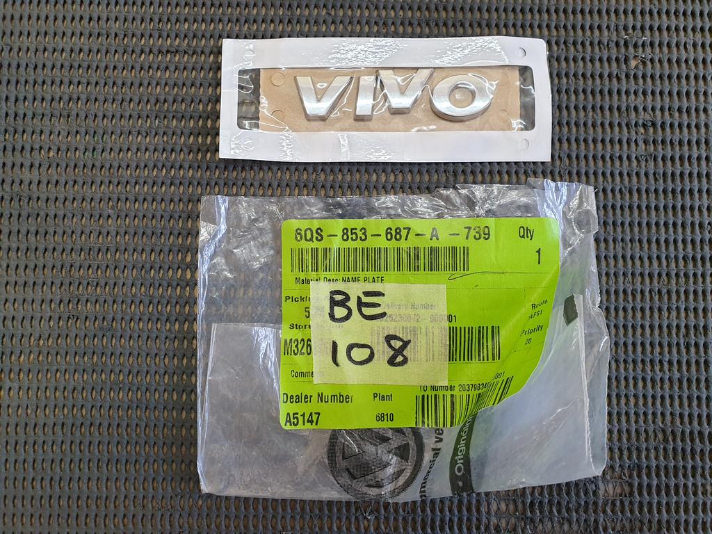 Volkswagen Polo "VIVO" Boot Lid Badge