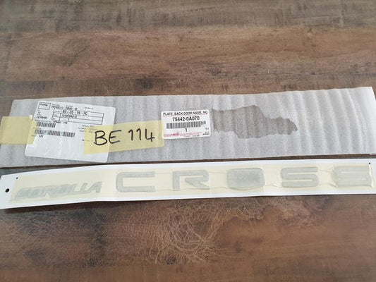 Original New Toyota Corolla Cross "Corolla Cross" - Boot Lid Badge