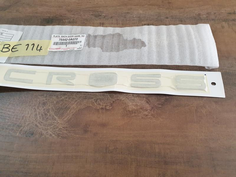 Original New Toyota Corolla Cross "Corolla Cross" - Boot Lid Badge