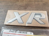 Original New Toyota Starlet "XR" - Boot Lid Badge