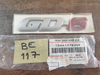 Original New Toyota Hilux "GD-6" Door Badge