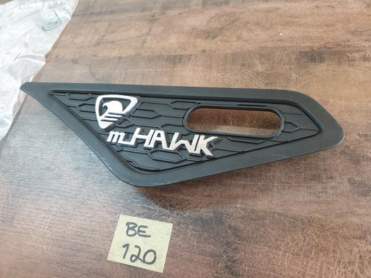 Original Used Mahindra Scorpio "mHAWK" Left Front Fender Grille Badge