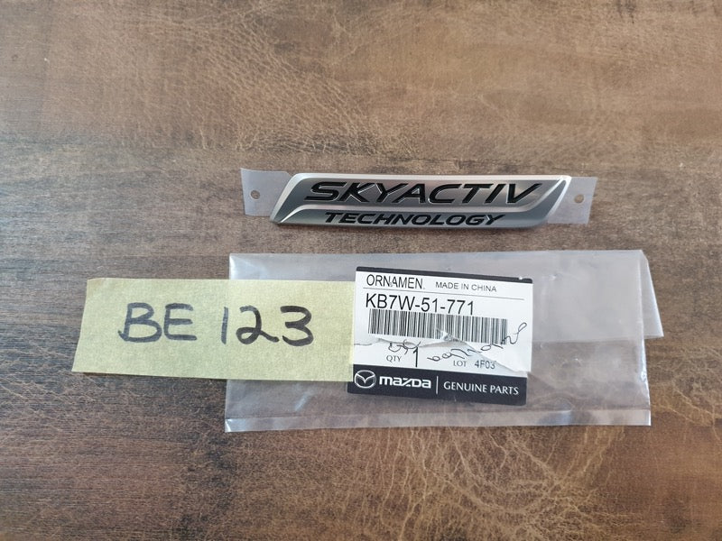 Original New Mazda CX-5 SKYACTIV TECHNOLOGY' Boot Lid Decal Badge
