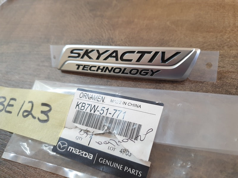 Original New Mazda CX-5 SKYACTIV TECHNOLOGY' Boot Lid Decal Badge